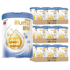 illuma 啟賦 嬰兒配方奶粉 新升級 1號 0~12個月, 800g, 1罐, 18罐