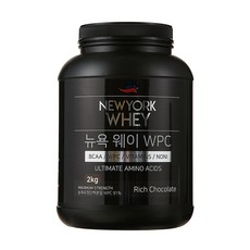newyorkwhey WPC 濃縮乳清蛋白 巧克力口味 蛋白質補充劑, 2kg, 1個