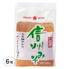 HIKARI MISO 新潟味噌, 6個, 400g