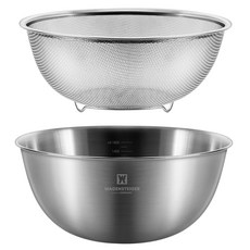 巴根史泰格 不鏽鋼網狀攪拌碗2件組, 1套, 網狀盆 + 攪拌盆