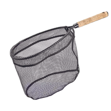 HAVE SOME FUN 樂貓釣 抄網 軟木手柄 + 掛膠網 網: 29*22*25cm, black, 52cm