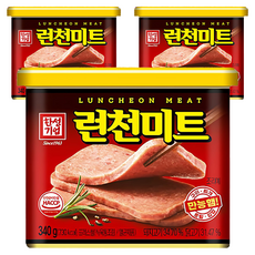 한성기업 런천 미트, 340g, 3개