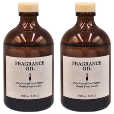 FRAGRANCE 法式精油茶色擴香瓶, 小口徑, 100ml, 擴香棒 Set 6支, 室內香氛, 萬豪, 2瓶