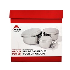 Alpine 4人不鏽鋼鍋3件組, 單一顏色, 3L + 2L + 1L, 1組