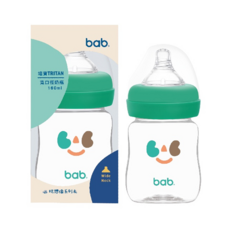bab 培寶 Tritan寬口徑奶瓶, 160ml, 1個