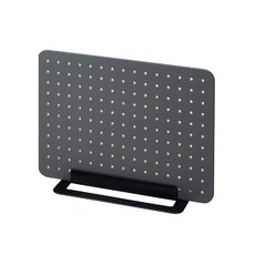 KING JIM PEGGY桌面收納組合架 洞洞板 PG400DG, 深灰色, 1個