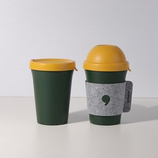 Nineware 雙色環保隨行杯 綠色, 混色, 510ml