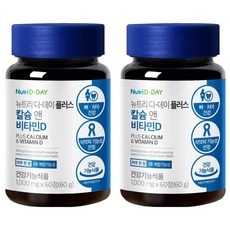 Nutri D-DAY Plus鈣&維生素D錠, 60顆, 2罐