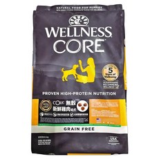 WELLNESS 寵物健康 CORE 無穀系列 幼犬乾飼料 4lb, 雞肉, 1.81kg, 1袋