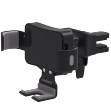Bullsone 汽車冷氣出風口手機架, 黑色, 1入