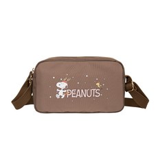 SNOOPY 側背包 SP00B03BN, 可可棕色, 1個