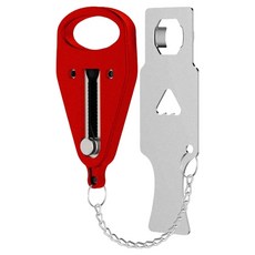 外出攜帶式安全防盜門扣鎖 13 x 5.5cm 紅色, 1個