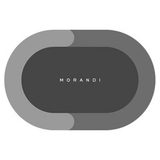 莫蘭迪 軟式硅藻土吸水地墊, 高級灰, 1個