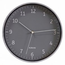 Kinyo 11吋謬時光靜音掛鐘 CL-223, 灰色