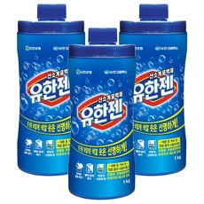 유한젠 산소계 표백제 분말형 용기, 1kg, 3개