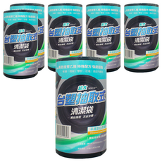 台塑 實心 垃圾袋 平底封口, 125L, 6捲