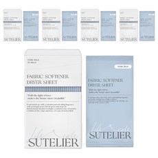 수뜰리에 에센스 건조기시트 섬유유연제 화이트린넨향 본품, 5개, 30개입
