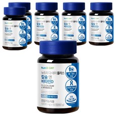 Nutri D-DAY Plus鈣&維生素D錠, 60顆, 6罐