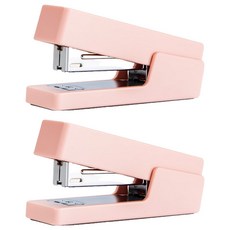 得力 Nusign 基本款粉彩釘書機, 粉紅色, 2個