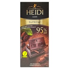 HEIDI 赫蒂 95%黑巧克力, 50g, 1盒