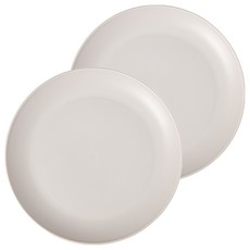 AHTTY HOME All The Plate 大餐盤 2入組 - 奶油色, 乳霜, 2個, 單品