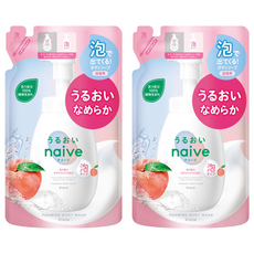 Kracie 葵緹亞 naive 娜艾菩 沐浴泡泡補充包 保濕, 480ml, 2包