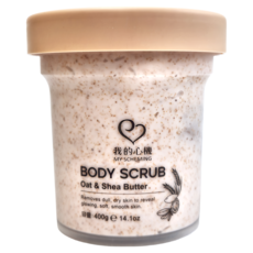 MY SCHEMING 我的心機 燕麥乳木果油 保濕身體去角質, 16罐, 400g