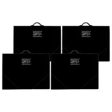 A2 透明文件夾 20頁, 黑色, 4個