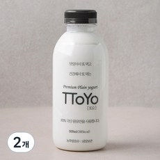 또요 또먹는 플레인 요거트, 500ml, 1개입, 2개