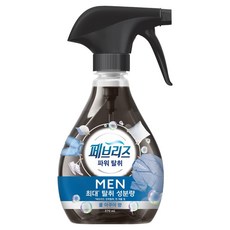 페브리즈 섬유탈취제 맨 쿨 아쿠아향 본품, 370ml, 1개