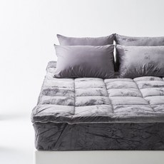 라뽐므 노르빅 극세사 겨울 토퍼, 차콜그레이