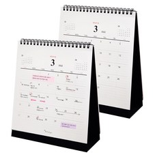 ICL 設計台歷 2023 M, 黑色, 2個