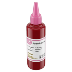 NEXTPAGE 台灣榮工 Pigment 相容可填充顏料墨水瓶 適用於 EPSON 印表機 100ml, 淺紅色, 1瓶