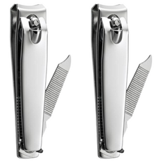 MEKO 小指甲刀 不鏽鋼電鍍 銀色, 單一顏色, 2個