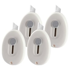 다다 착 붙는 현관 자석 택배 커터칼, 화이트, 4개