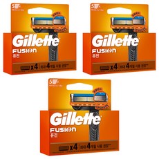 吉列鋒隱手動刮鬍刀片, 1個, 3入