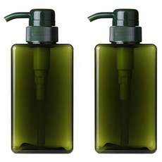 按壓式分裝瓶 450ml, 2入, 綠色