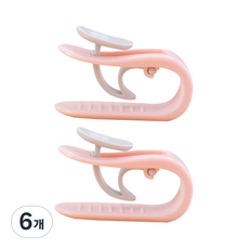엘케이에이치 밀림방지 이불 고정 집게, 핑크, 6개