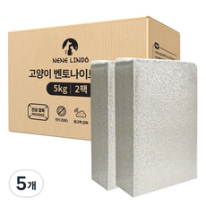 네네린도 벤토나이트 응고형 고양이 모래, 02 네네린도 벤토나이트 20kg, 5개, 10kg