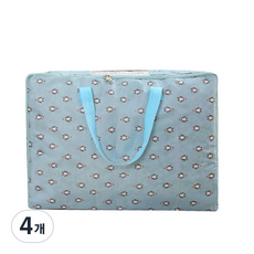 엠엔피라이프 옥스포드 이불정리함 대형, 펭귄(블루), 4개