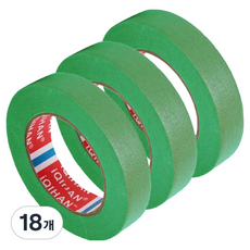 다다 칼라 종이 디자인 마스킹 테이프 20mm x 15m, 그린, 18개