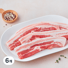 미국산 삼겹살 구이용 (냉장), 6개, 600g