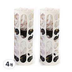 SC Living Club塑膠袋收納盒, 白色, 4個