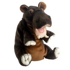 HANSA TOY 絨毛填充河馬玩偶 絨毛、聚酯棉花材質 適用年齡五歲以上, 1入, 1個