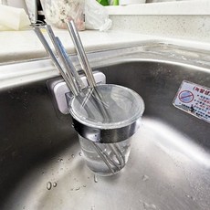 YOUNGGREEN 透明水槽懸掛式餐具浸泡桶, 1個, 混色