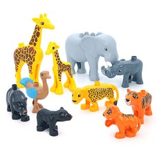 PAI Duplo 相容公仔 多種動物組合4 樂高相容積木, 混合顏色