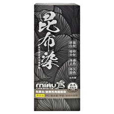 MIAU 昆布速染草本精華素 免調合速染 台灣生產 清新花香, 自然黑, 1瓶