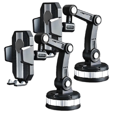 小麥購物 吸盤車用手機架 升級吸盤款 247g, Y135, 2個, 黑色