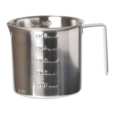 歐岱 金鑽萬用量杯 正304不銹鋼 銀色, 不鏽鋼 銀色, 500ml, 1個