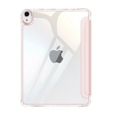 SINJIMORU Apple Pencil收納iPad保護殼, 粉紅色 + 透明色, 1個